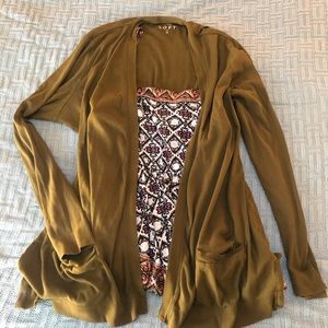 🍐 olive green open cardigan 🍐